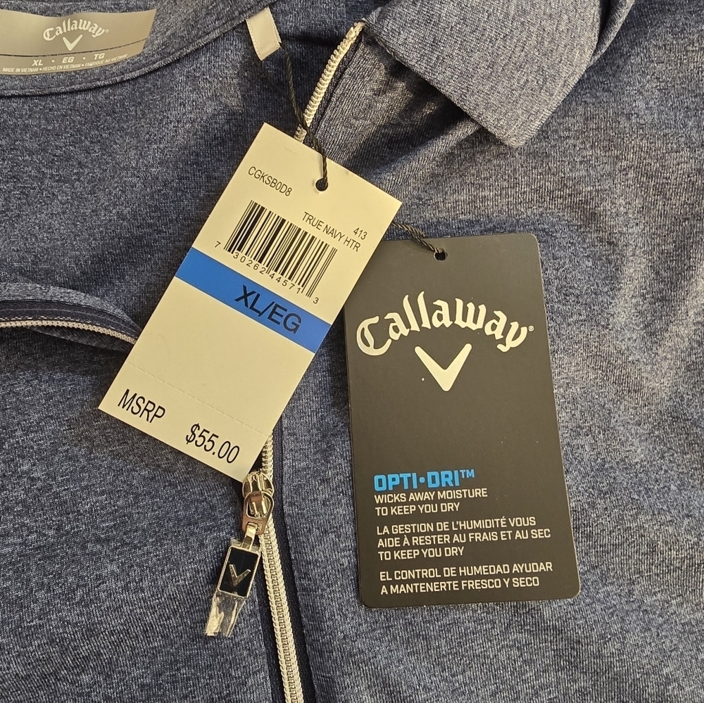 Callaway NWT Women's 1/4 Zip Sleeveless Golf Polo - Picture 8 of 9